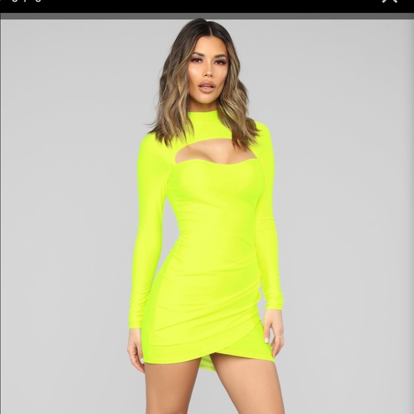 Neon Mini Dress. - Picture 2 of 4